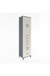 Hyperion Dolap 4 Raflı 5 Çekmeceli 4 Kapaklı 60x44x243 - S65M014V4B