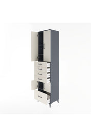 Hyperion Dolap 4 Raflı 5 Çekmeceli 4 Kapaklı 60x44x243 - S65M014V4B