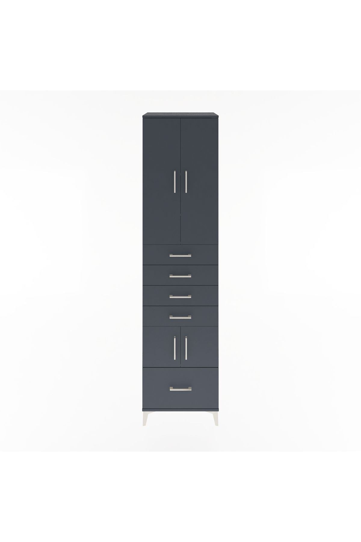 Hyperion Dolap 4 Raflı 5 Çekmeceli 4 Kapaklı 60x44x243 - S65M014V5B