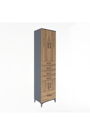 Hyperion Dolap 4 Raflı 5 Çekmeceli 4 Kapaklı 60x44x243 - S65M014V6B