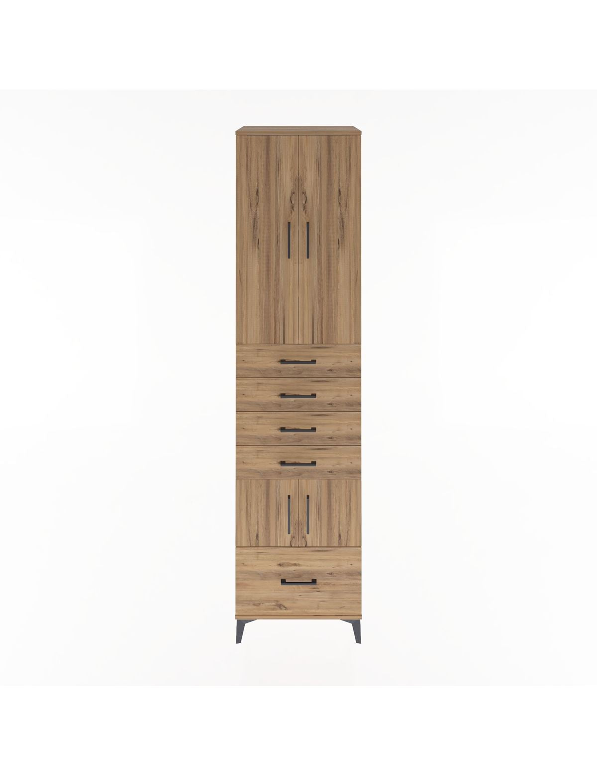 Hyperion Dolap 4 Raflı 5 Çekmeceli 4 Kapaklı 60x44x243 - S65M014V9B