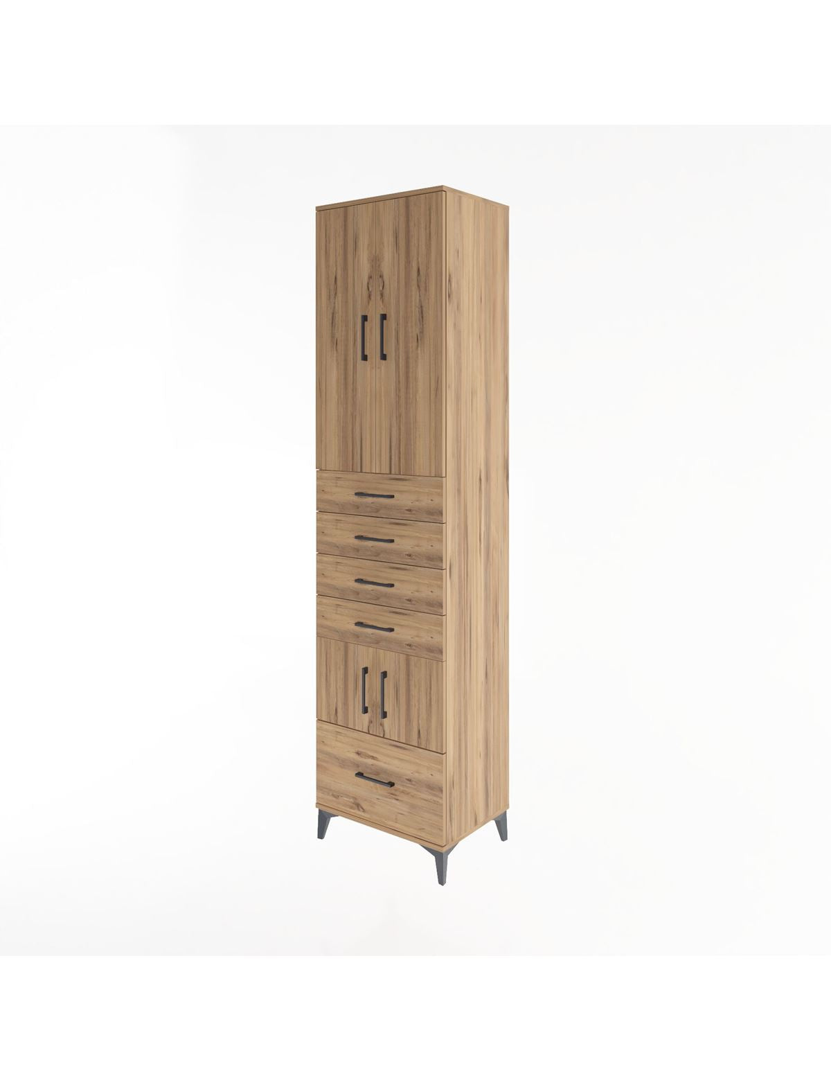 Hyperion Dolap 4 Raflı 5 Çekmeceli 4 Kapaklı 60x44x243 - S65M014V9B