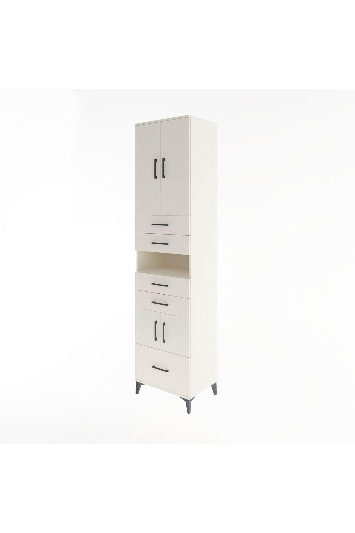 Hyperion Dolap 4 Raflı 5 Çekmeceli 4 Kapaklı 60x44x243 - S65M015V1B