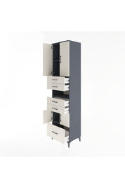 Hyperion Dolap 4 Raflı 5 Çekmeceli 4 Kapaklı 60x44x243 - S65M015V4B