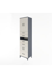 Hyperion Dolap 4 Raflı 5 Çekmeceli 4 Kapaklı 60x44x243 - S65M015V4B