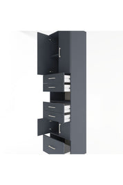 Hyperion Dolap 4 Raflı 5 Çekmeceli 4 Kapaklı 60x44x243 - S65M015V5B