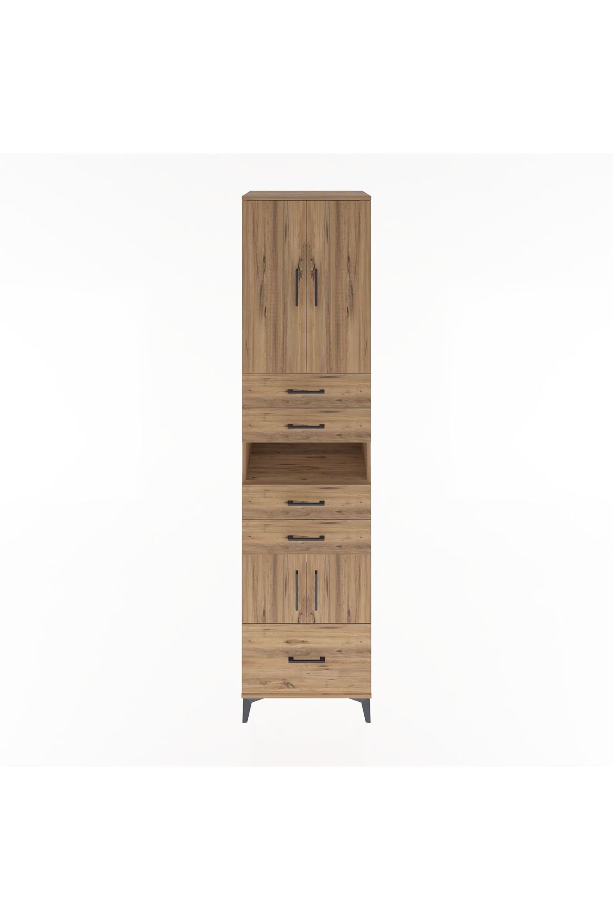 Hyperion Dolap 4 Raflı 5 Çekmeceli 4 Kapaklı 60x44x243 - S65M015V9B