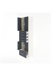 Hyperion Dolap 4 Raflı 5 Çekmeceli 4 Kapaklı 60x44x243 - S65M016V2B
