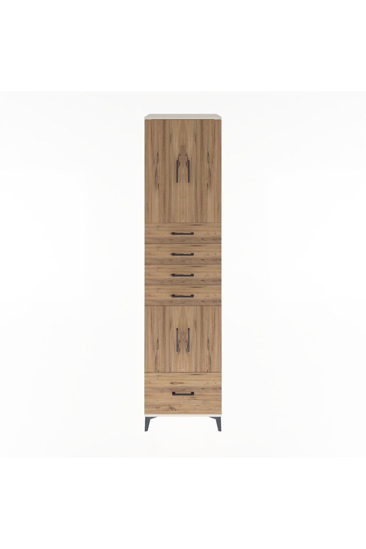 Hyperion Dolap 4 Raflı 5 Çekmeceli 4 Kapaklı 60x44x243 - S65M016V3B