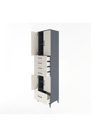 Hyperion Dolap 4 Raflı 5 Çekmeceli 4 Kapaklı 60x44x243 - S65M016V4B