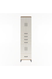 Hyperion Dolap 4 Raflı 5 Çekmeceli 4 Kapaklı 60x44x243 - S65M016V7B