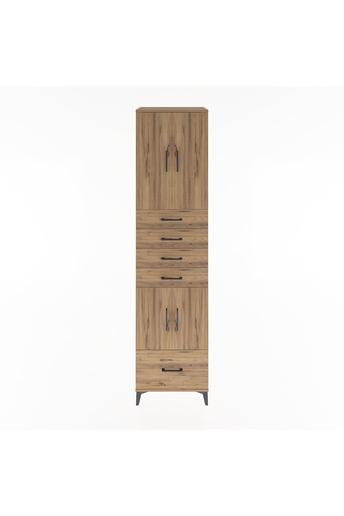 Hyperion Dolap 4 Raflı 5 Çekmeceli 4 Kapaklı 60x44x243 - S65M016V9B