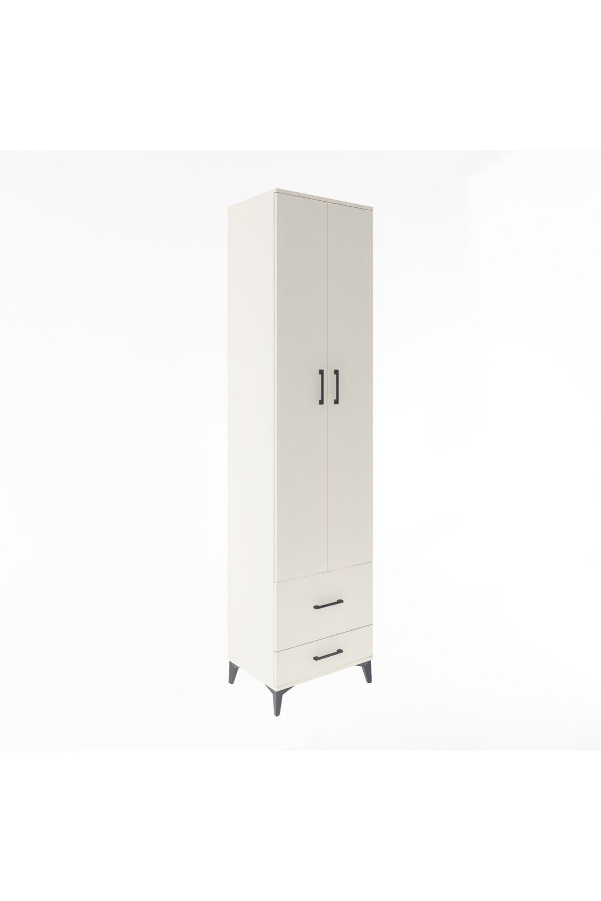 Hyperion Dolap 5 Raflı 2 Çekmeceli 2 Kapaklı 60x44x243 - S65M017V1B