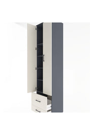 Hyperion Dolap 5 Raflı 2 Çekmeceli 2 Kapaklı 60x44x243 - S65M017V4B