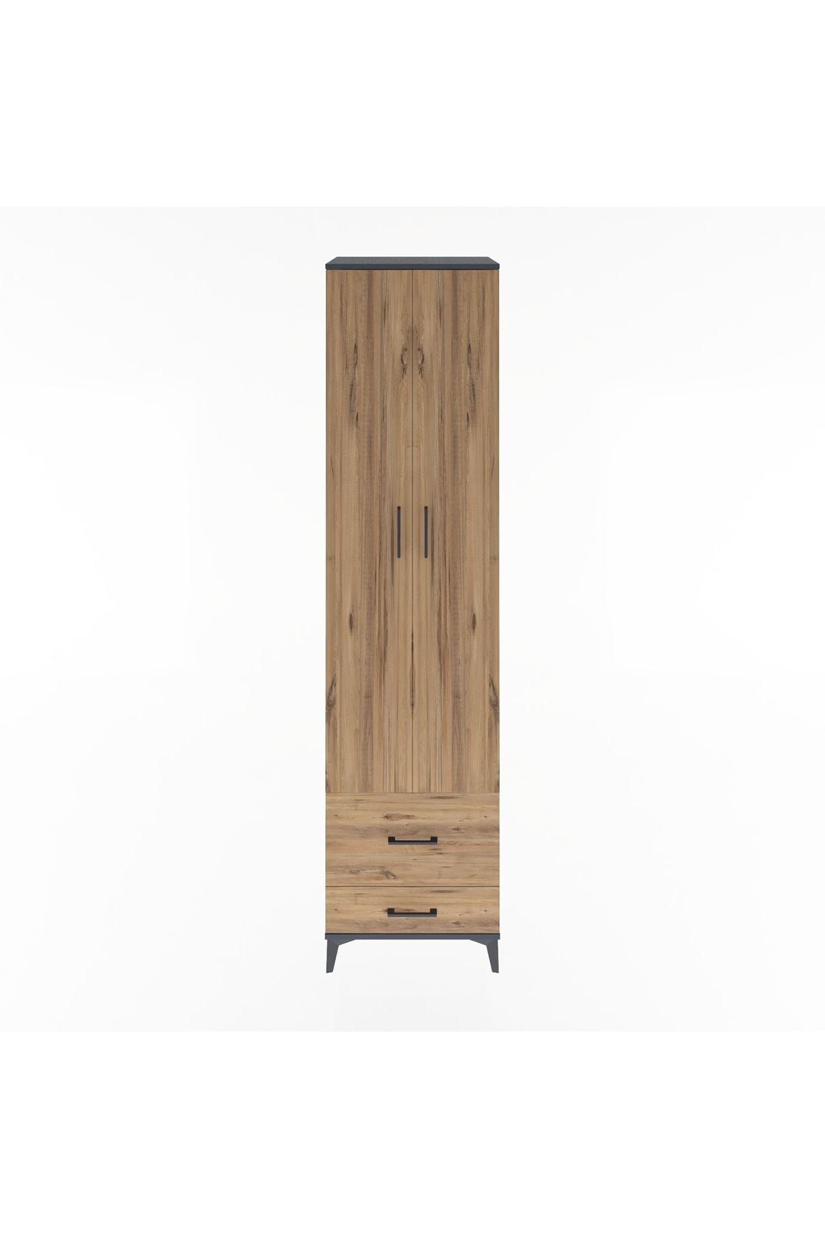 Hyperion Dolap 5 Raflı 2 Çekmeceli 2 Kapaklı 60x44x243 - S65M017V6B