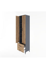 Hyperion Dolap 5 Raflı 2 Çekmeceli 2 Kapaklı 60x44x243 - S65M017V6B