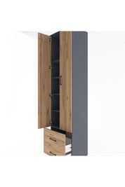 Hyperion Dolap 5 Raflı 2 Çekmeceli 2 Kapaklı 60x44x243 - S65M017V6B