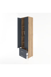 Hyperion Dolap 5 Raflı 2 Çekmeceli 2 Kapaklı 60x44x243 - S65M017V8B