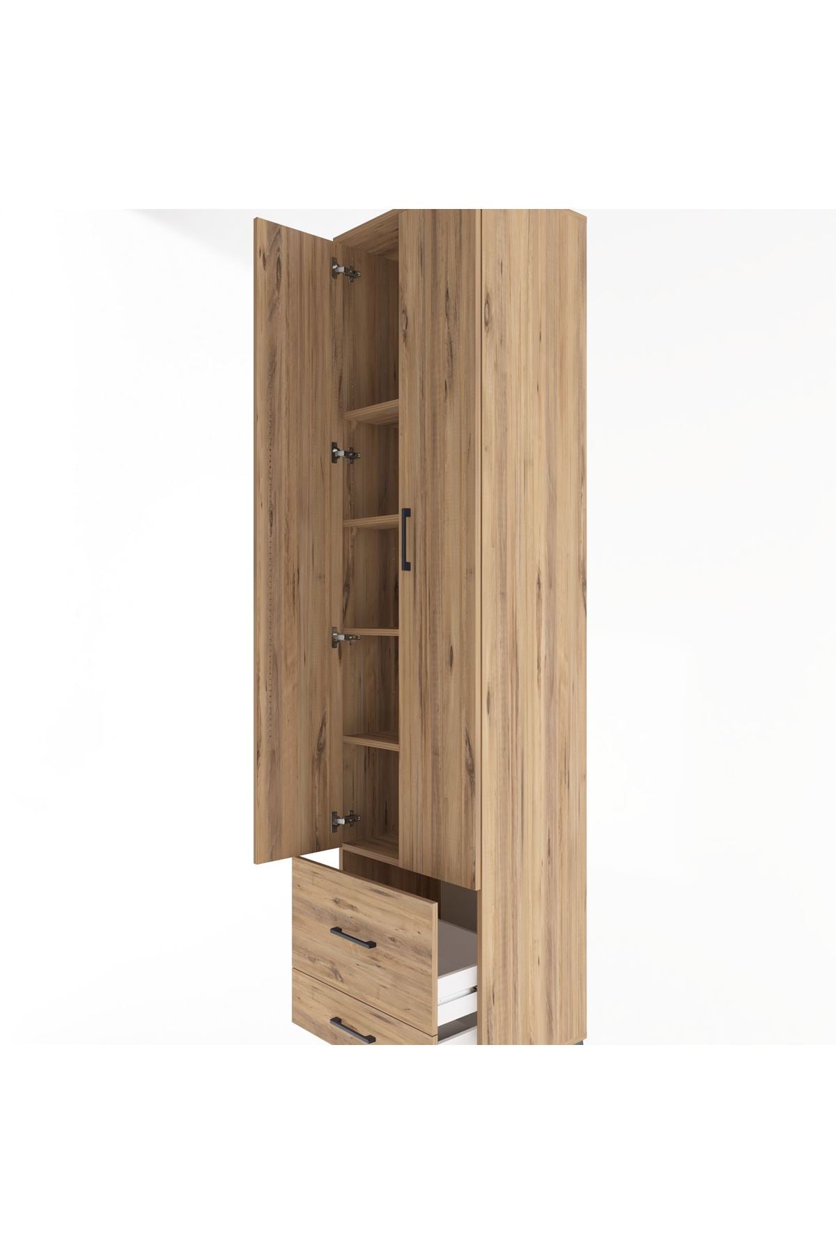 Hyperion Dolap 5 Raflı 2 Çekmeceli 2 Kapaklı 60x44x243 - S65M017V9B