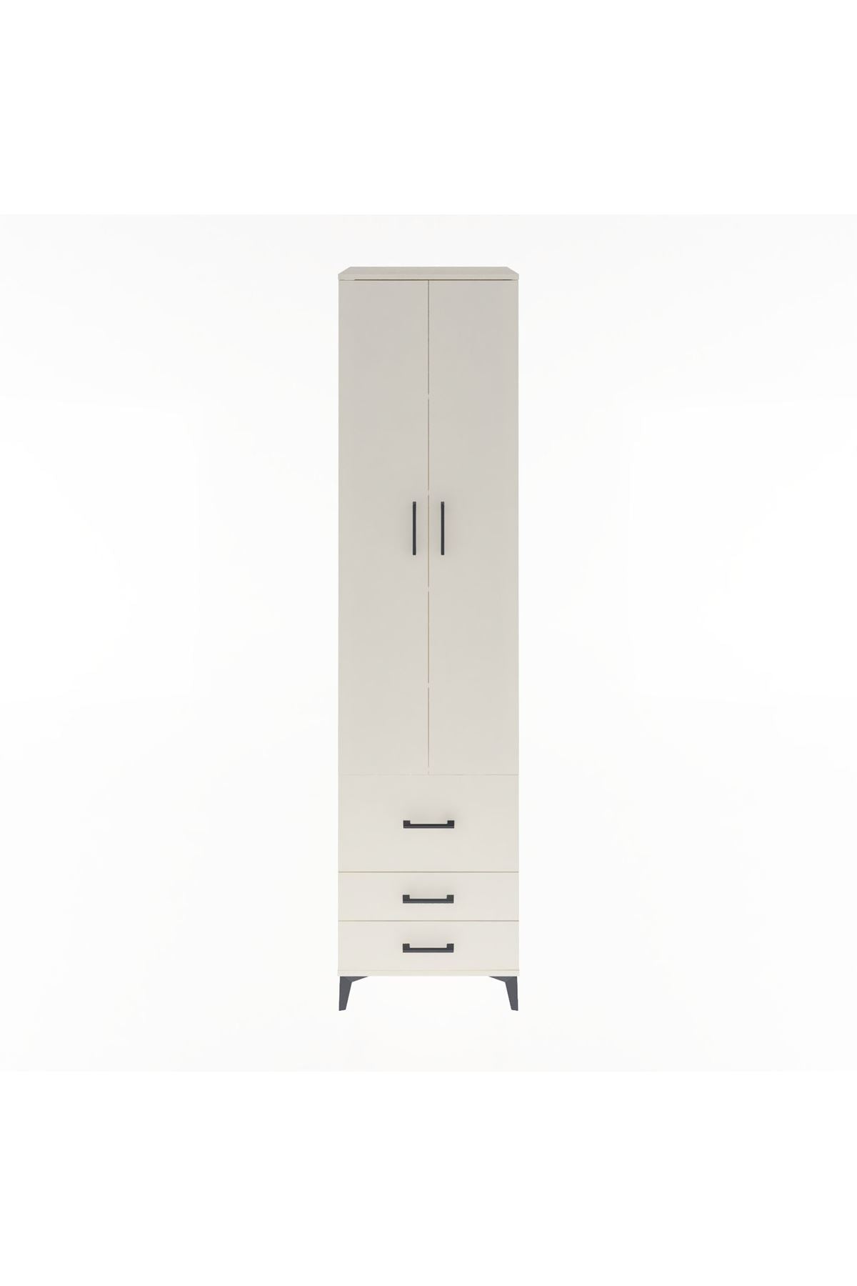 Hyperion Dolap 5 Raflı 3 Çekmeceli 2 Kapaklı 60x44x243 - S65M018V1B