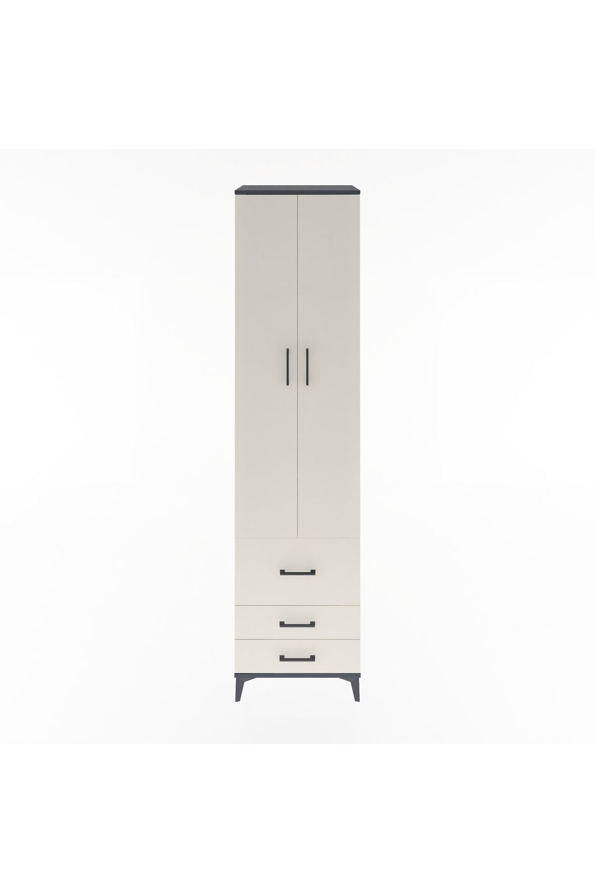 Hyperion Dolap 5 Raflı 3 Çekmeceli 2 Kapaklı 60x44x243 - S65M018V4B
