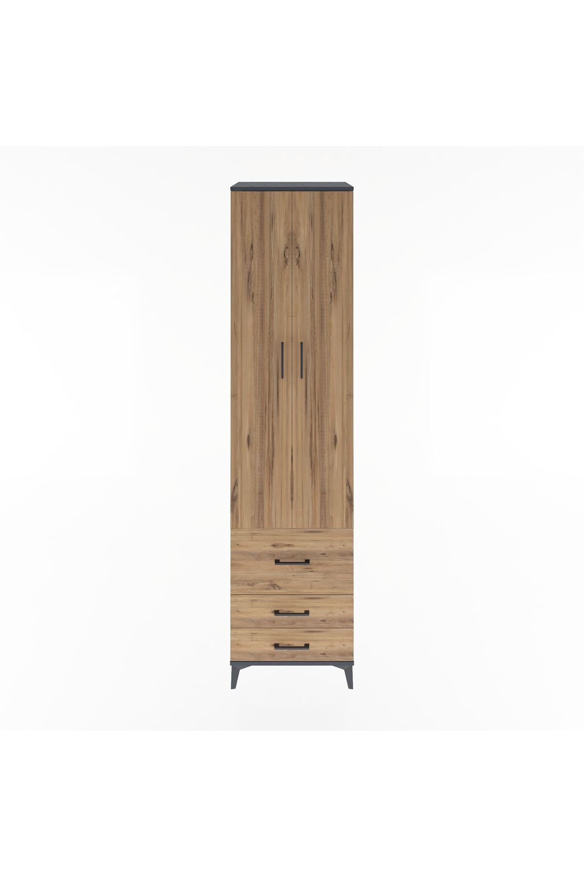Hyperion Dolap 5 Raflı 3 Çekmeceli 2 Kapaklı 60x44x243 - S65M018V6B