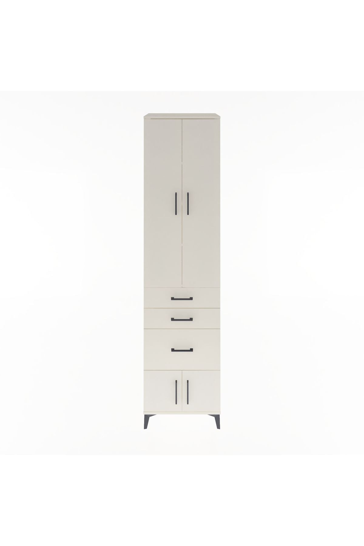 Hyperion Dolap 4 Raflı 3 Çekmeceli 4 Kapaklı 60x44x243 - S65M019V1B