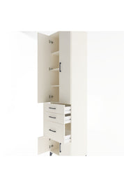Hyperion Dolap 4 Raflı 3 Çekmeceli 4 Kapaklı 60x44x243 - S65M019V1B