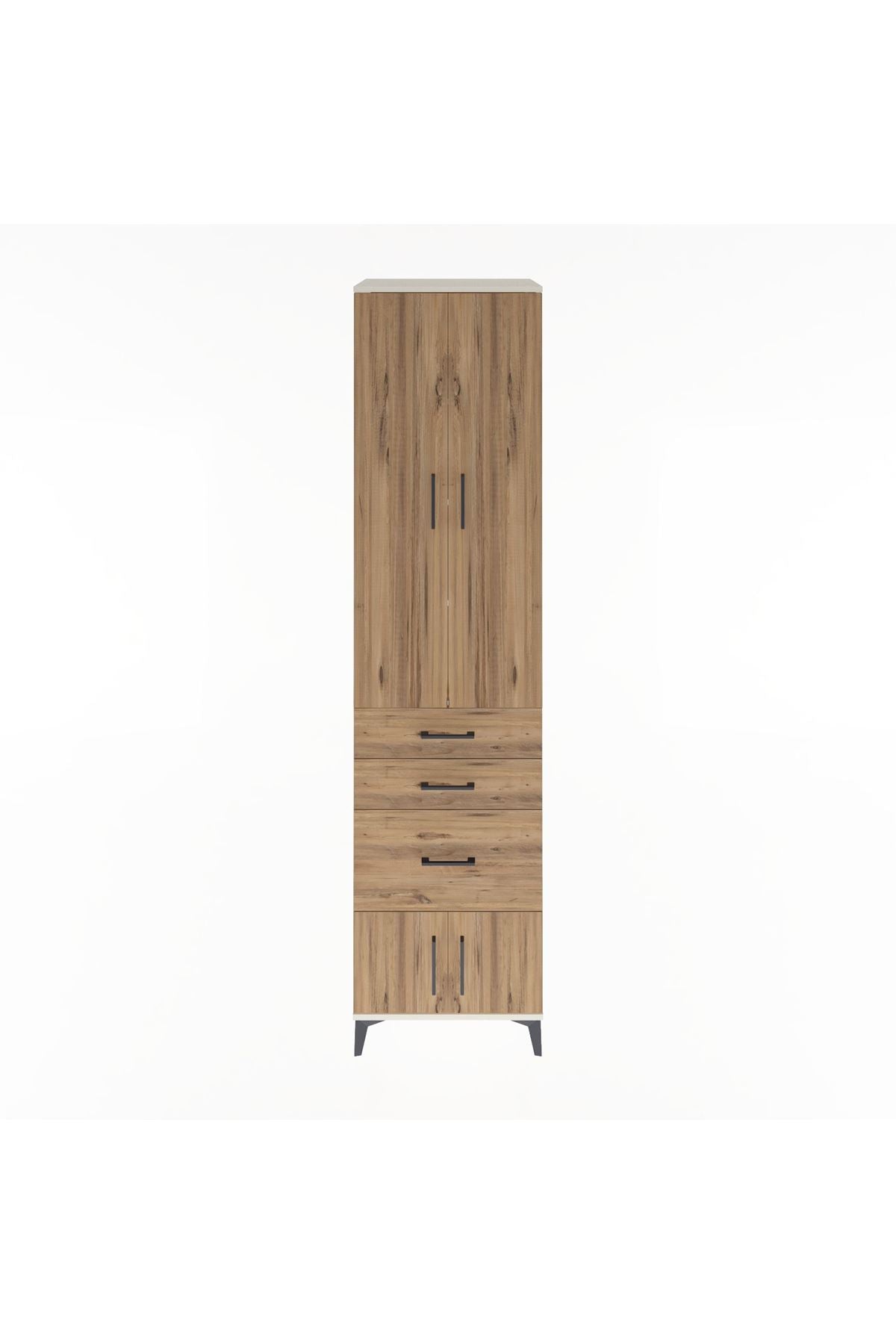 Hyperion Dolap 4 Raflı 3 Çekmeceli 4 Kapaklı 60x44x243 - S65M019V3B