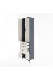 Hyperion Dolap 4 Raflı 3 Çekmeceli 4 Kapaklı 60x44x243 - S65M019V4B