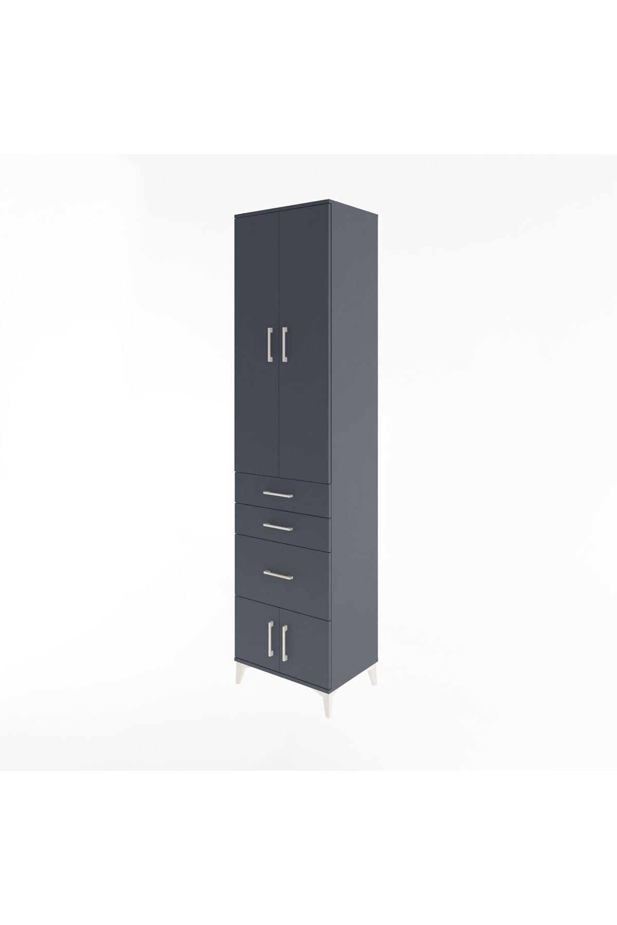 Hyperion Dolap 4 Raflı 3 Çekmeceli 4 Kapaklı 60x44x243 - S65M019V5B