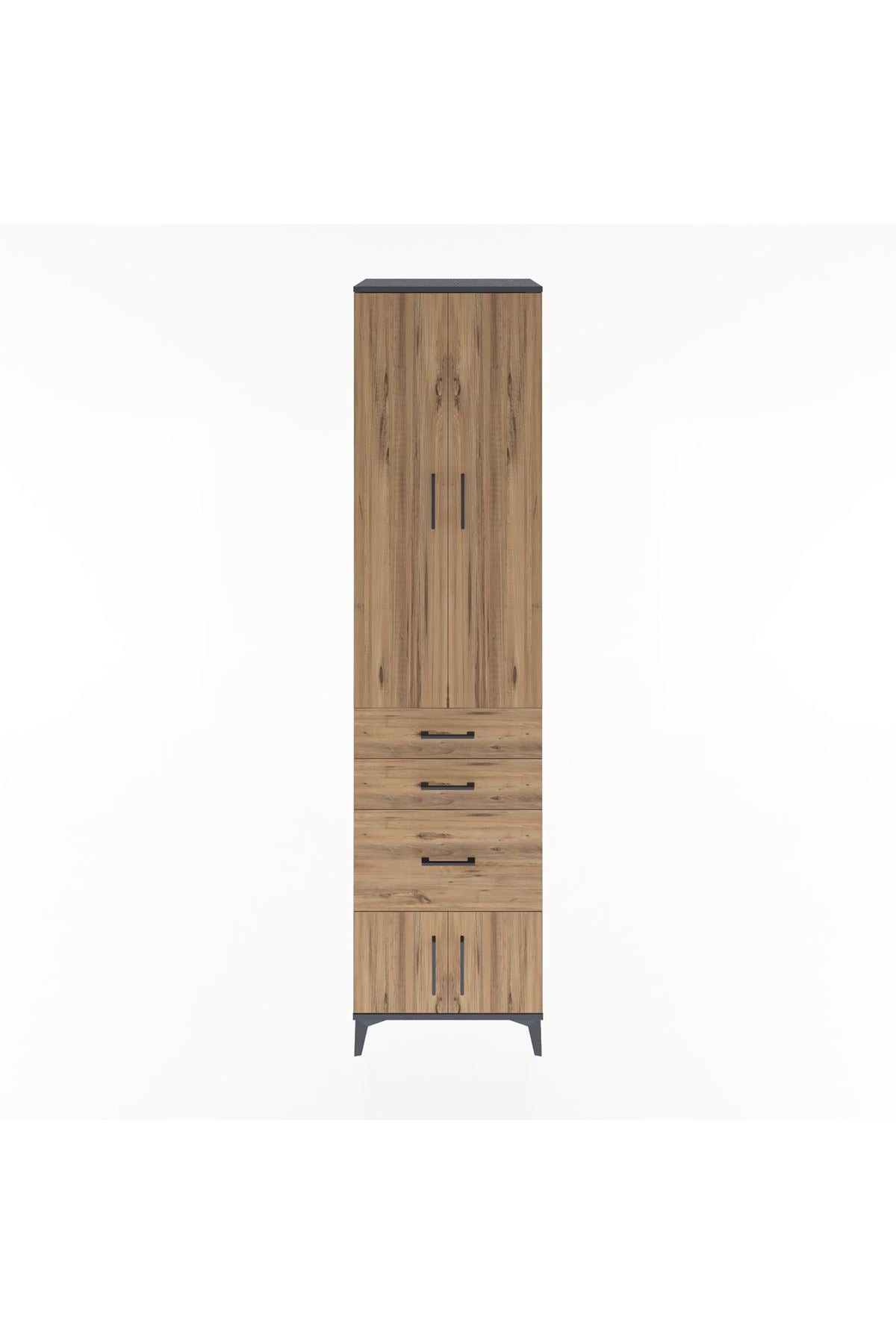 Hyperion Dolap 4 Raflı 3 Çekmeceli 4 Kapaklı 60x44x243 - S65M019V6B