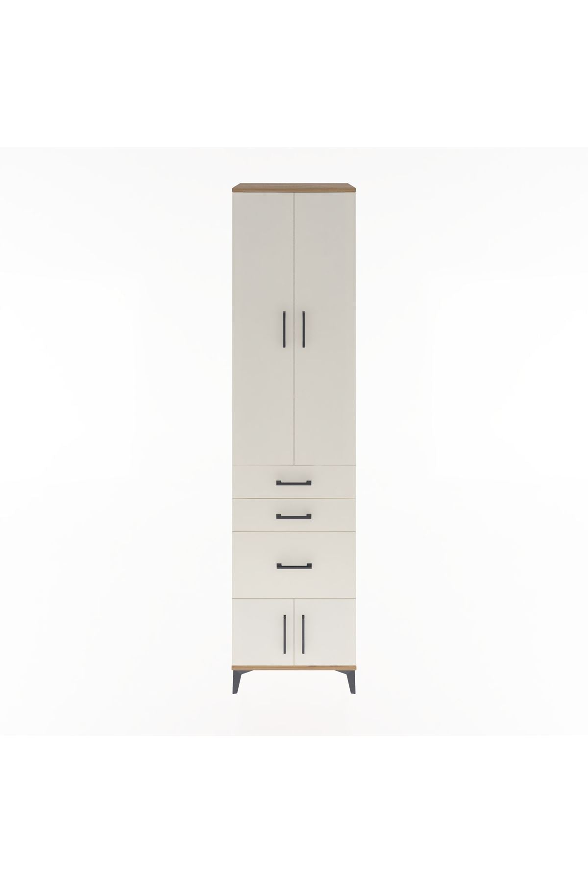 Hyperion Dolap 4 Raflı 3 Çekmeceli 4 Kapaklı 60x44x243 - S65M019V7B