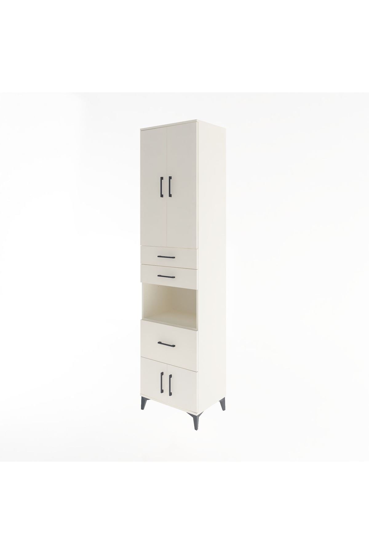 Hyperion Dolap 4 Raflı 3 Çekmeceli 4 Kapaklı 60x44x243 - S65M020V1B