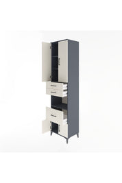 Hyperion Dolap 4 Raflı 3 Çekmeceli 4 Kapaklı 60x44x243 - S65M020V4B