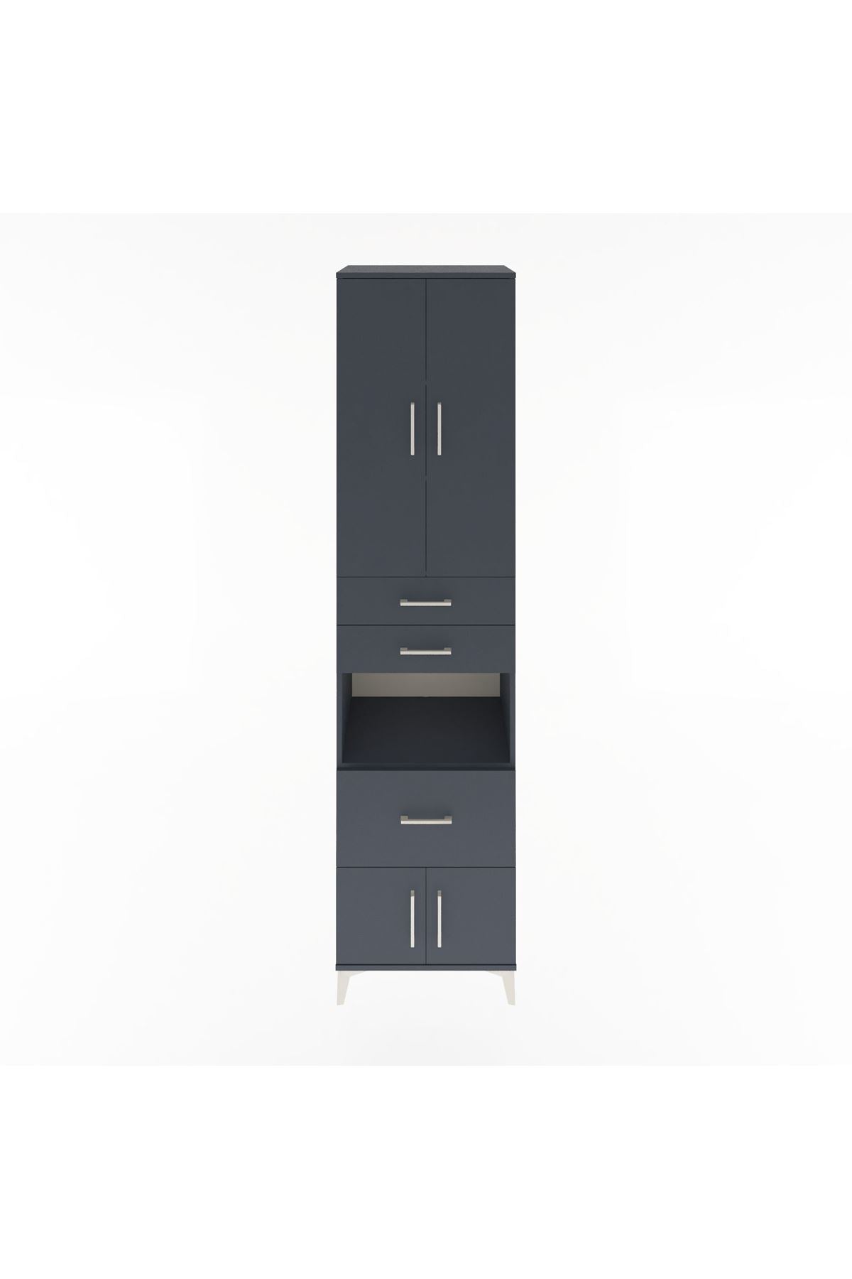 Hyperion Dolap 4 Raflı 3 Çekmeceli 4 Kapaklı 60x44x243 - S65M020V5B