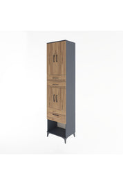 Hyperion Dolap 3 Raflı 3 Çekmeceli 4 Kapaklı 60x44x243 - S65M021V6B