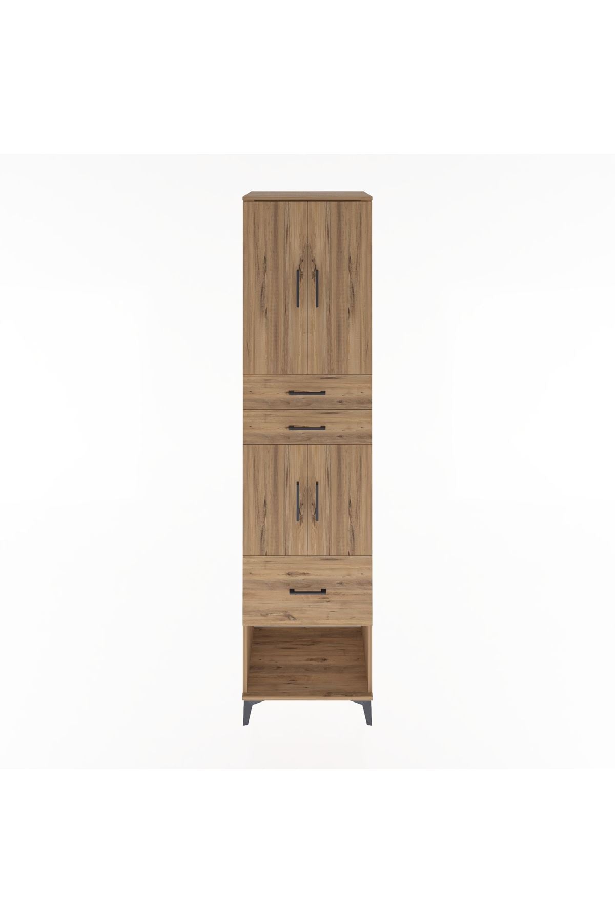 Hyperion Dolap 3 Raflı 3 Çekmeceli 4 Kapaklı 60x44x243 - S65M021V9B