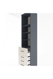 Hyperion Dolap 4 Raflı 4 Çekmeceli 60x44x243 - S65M022V4B