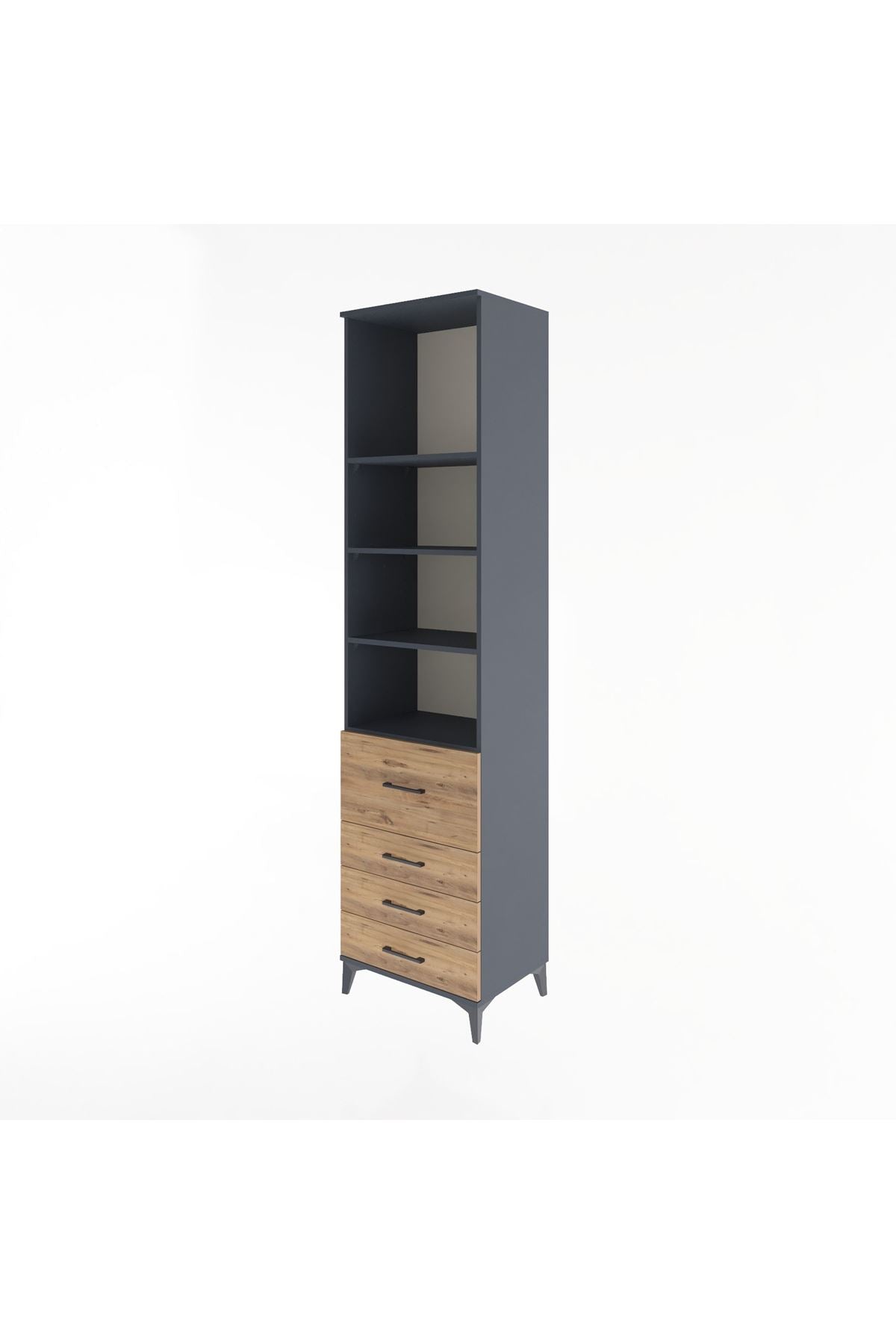Hyperion Dolap 4 Raflı 4 Çekmeceli 60x44x243 - S65M022V6B