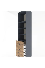 Hyperion Dolap 4 Raflı 4 Çekmeceli 60x44x243 - S65M022V6B