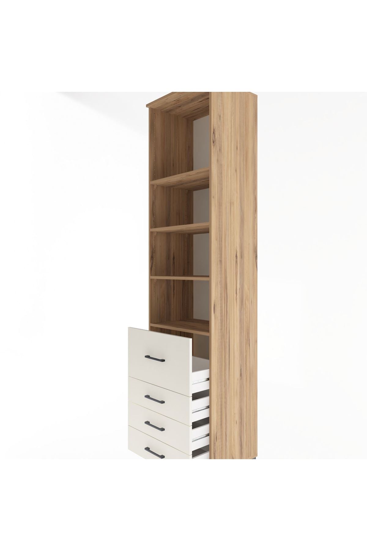 Hyperion Dolap 4 Raflı 4 Çekmeceli 60x44x243 - S65M022V7B