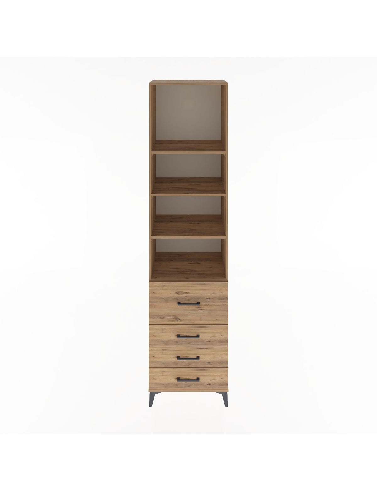 Hyperion Dolap 4 Raflı 4 Çekmeceli 60x44x243 - S65M022V9B