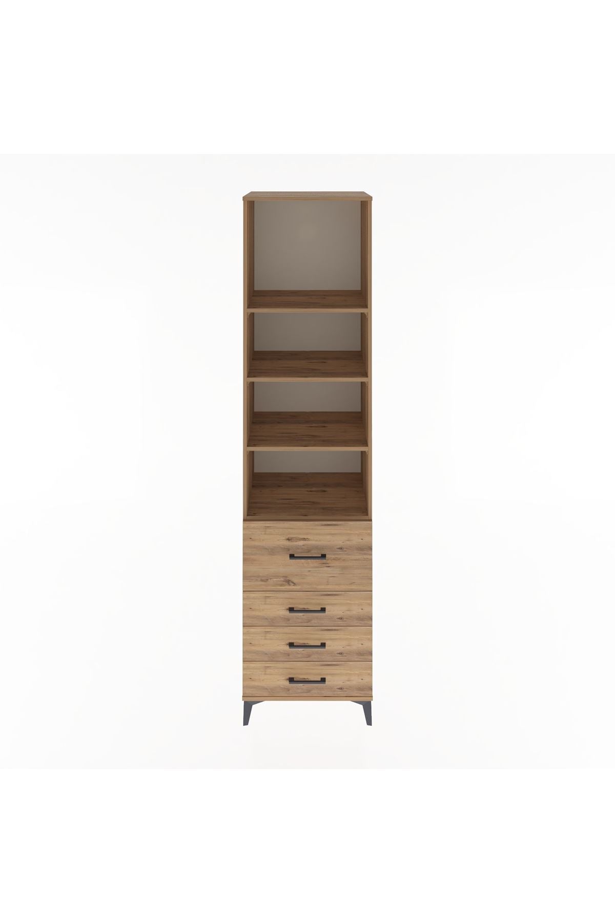Hyperion Dolap 4 Raflı 4 Çekmeceli 60x44x243 - S65M022V9B