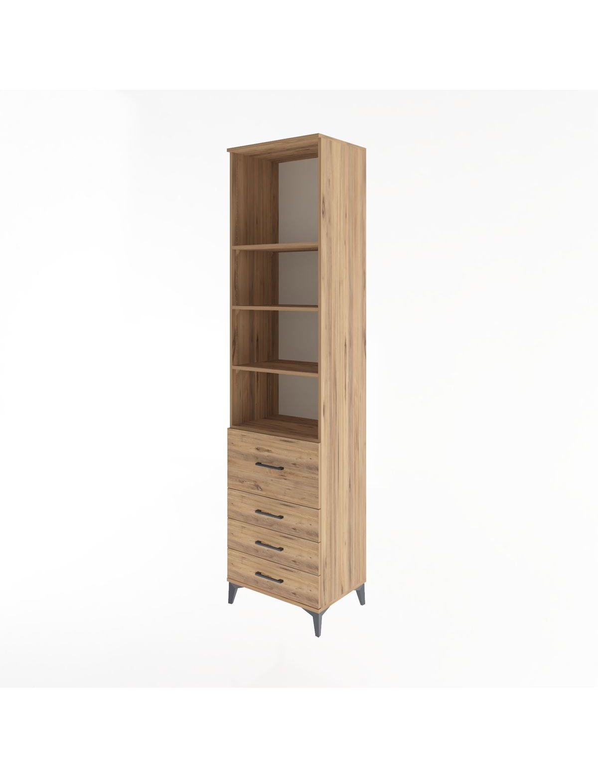 Hyperion Dolap 4 Raflı 4 Çekmeceli 60x44x243 - S65M022V9B