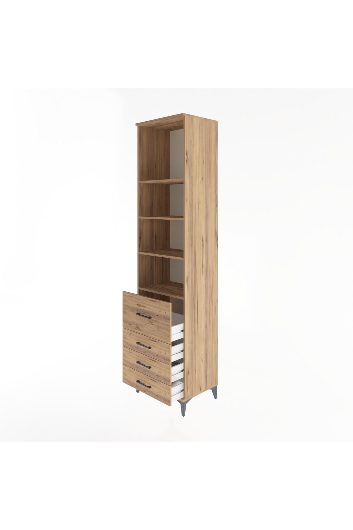 Hyperion Dolap 4 Raflı 4 Çekmeceli 60x44x243 - S65M022V9B