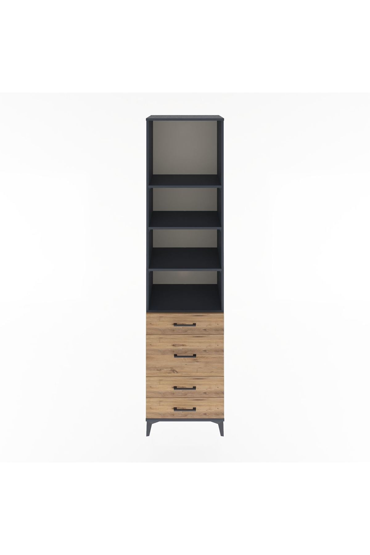Hyperion Dolap 4 Raflı 4 Çekmeceli 60x44x243 - S65M023V6B