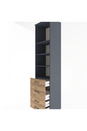 Hyperion Dolap 4 Raflı 4 Çekmeceli 60x44x243 - S65M023V6B