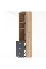 Hyperion Dolap 4 Raflı 4 Çekmeceli 60x44x243 - S65M023V8B