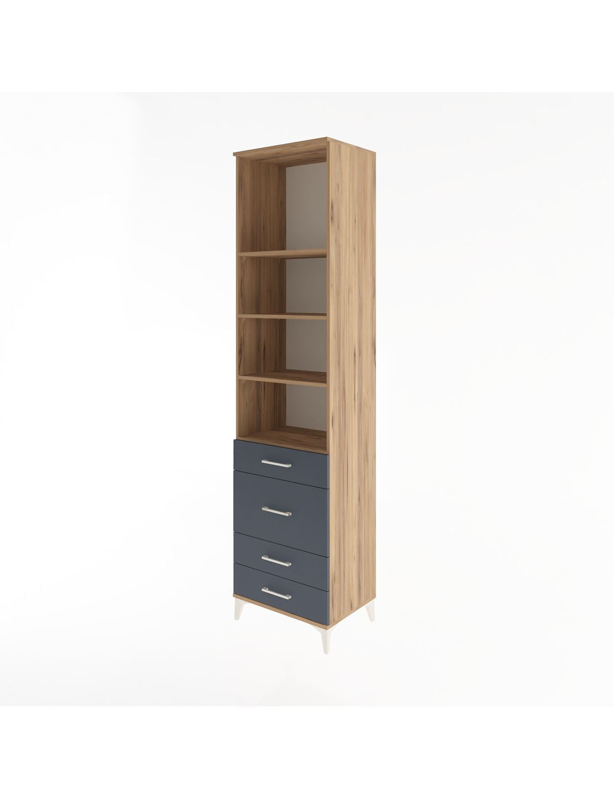 Hyperion Dolap 4 Raflı 4 Çekmeceli 60x44x243 - S65M023V8B